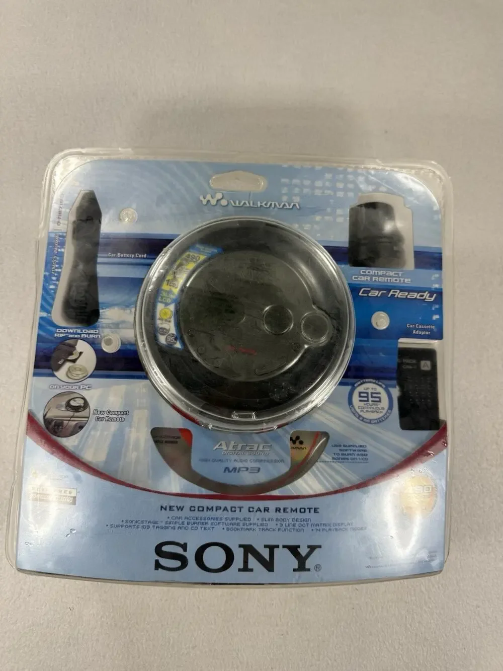 Sony D-NE718CK ATRAC3/MP3/CD Walkman with Car Kit BRAND NEW RARE COLLECTORS ITEM